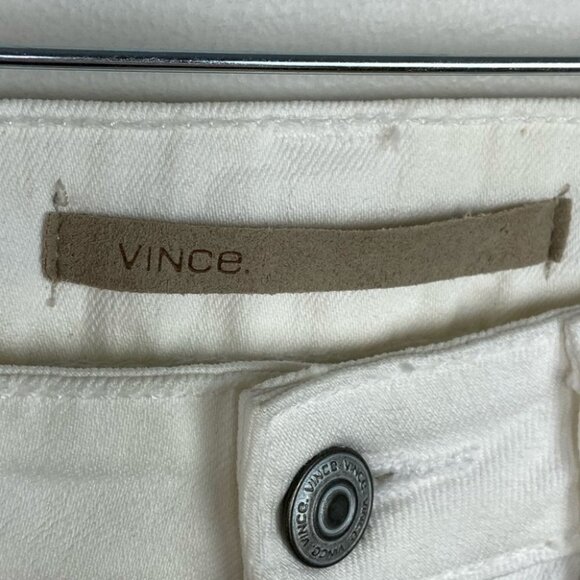 Vince Skinny Jeans White Size 27 Ankle‎ Zipper Style # DV102-2181 Stretch Denim - Picture 3 of 10